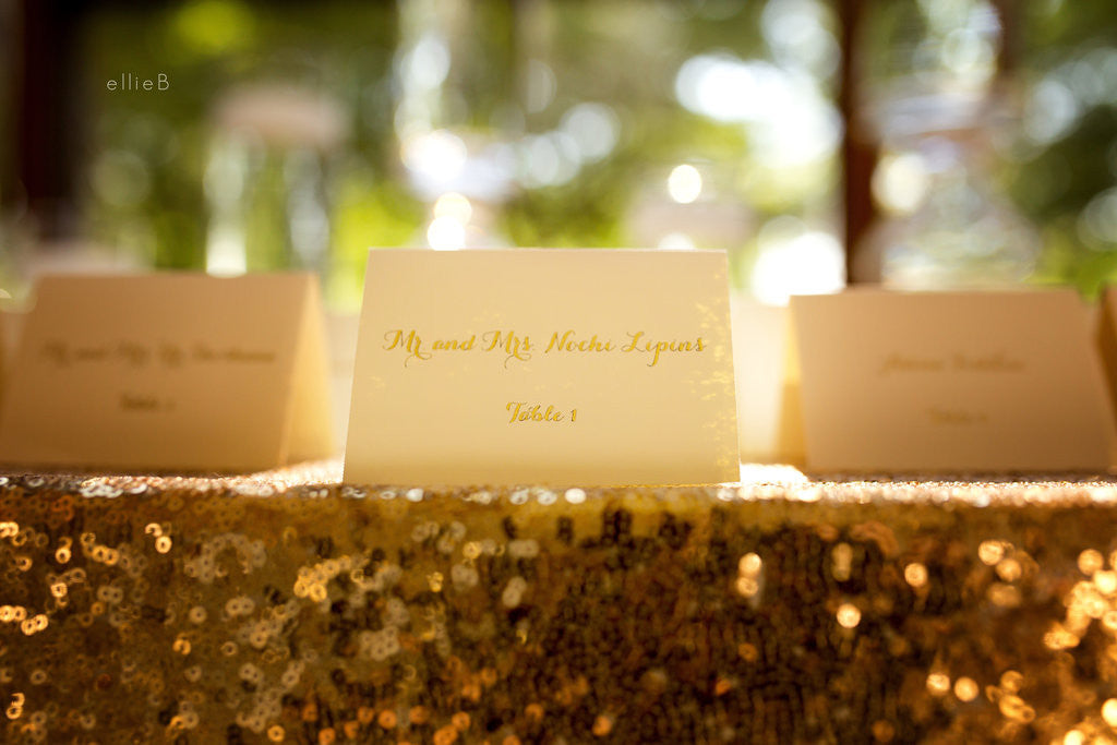 Foiled Place Cards